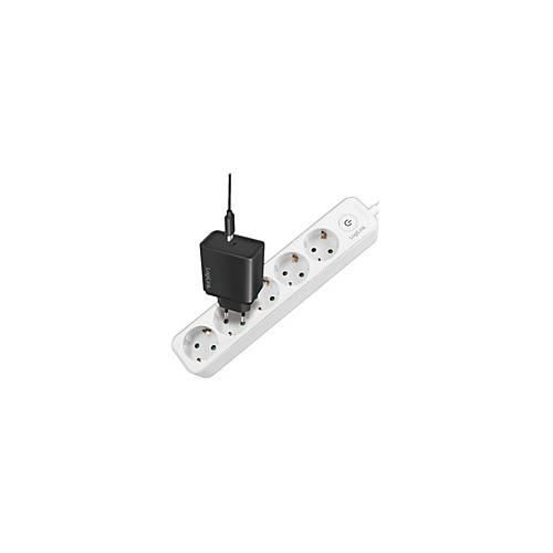 LogiLink - Steckdosenleiste - Wechselstrom 250 V - 3680 Watt - Eingabe, Eingang Stromversorgung - Ausgangsanschlüsse: 5 (5 x Stecker CEE 7/3)