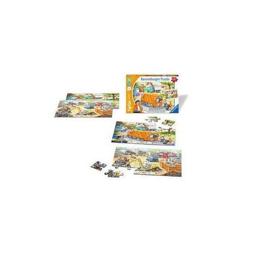 Ravensburger tiptoi Puzzle Müllabfuhr Puzzle, 12 Teile