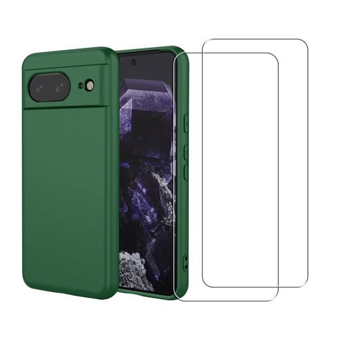 Hülle Pixel 8 und 2 schutzfolien - Silikon -