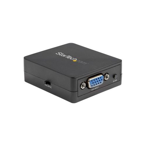 StarTech.com 1080p VGA to RCA and S-Video Converter - USB Powered - adapter - VGA / S-Video / composite video