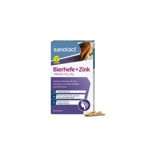 sanotact Bierhefe + Zink + Biotin + B12 + B6