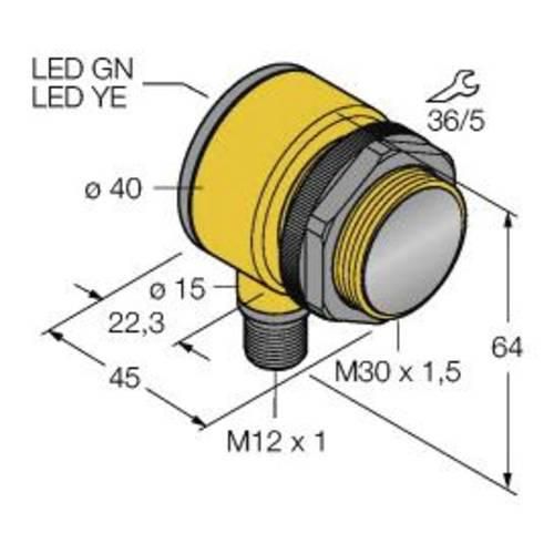 Turck Reflexions-Lichttaster T30SP6FF200Q 3033436 1 St.