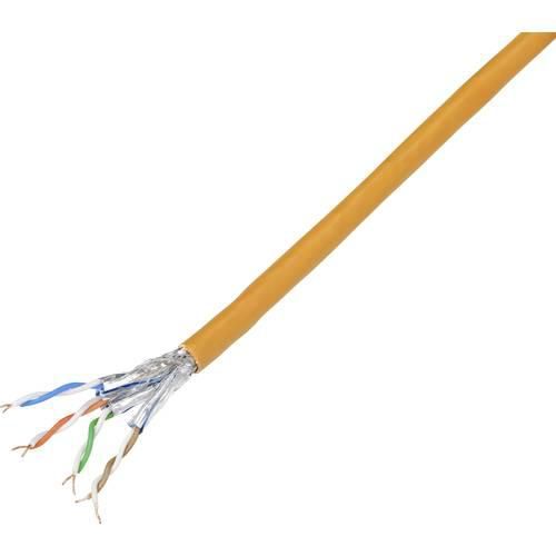 TRU COMPONENTS Netzwerkkabel CAT 7 S/FTP 4 x 2 x 0.26 mm² Orange 100 m