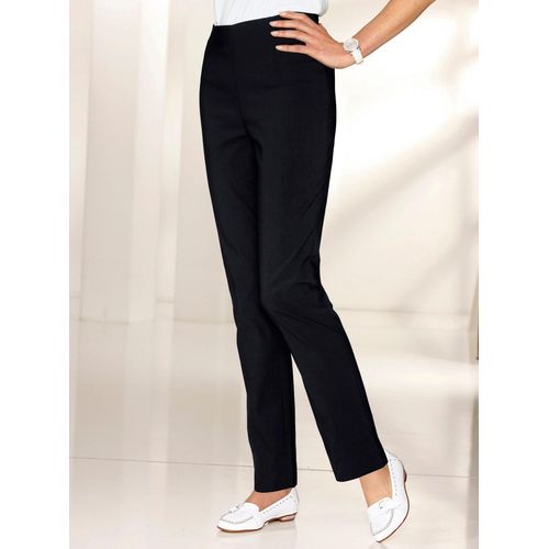 Stretch-Hose CLASSIC BASICS, Damen, Gr. 18, Kurzgrößen, schwarz, 64% Polyester, 34% Viskose, 2% Elasthan, unifarben, lang, Hosen