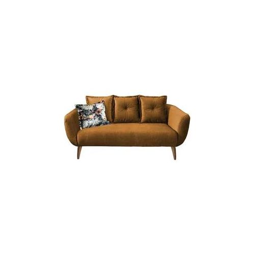 2,5-Sitzer-Sofa Baggio Gelb Velours