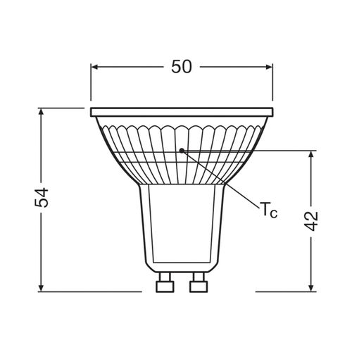 OSRAM LED PAR16 Reflektor GU10 2,5W 100° 4.000K 3er-Pack