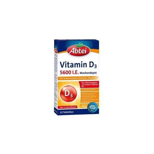 Abtei Vitamin D3 5600 I.E. Wochendepot Tabletten