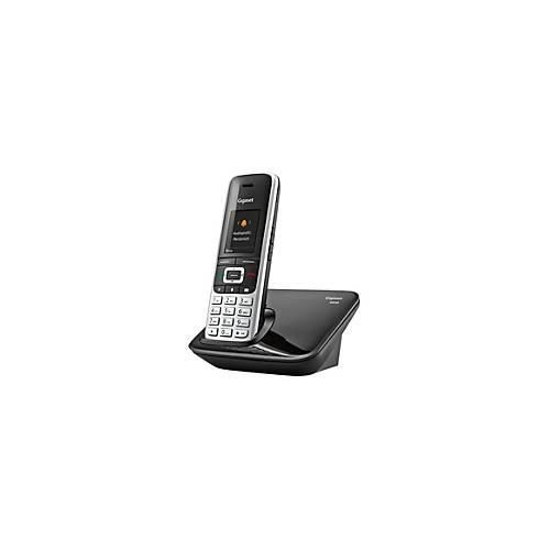 Gigaset S850 - Schnurlostelefon - mit Bluetooth-Schnittstelle mit Rufnummernanzeige - DECT - Schwarz, Platin