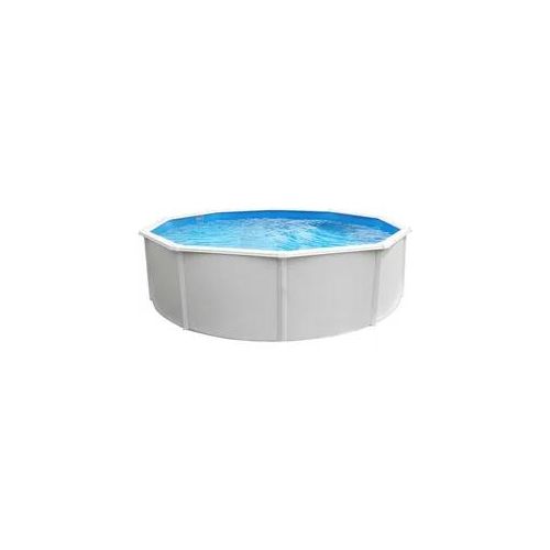 Xxxl Pool-Set , Weiß , 5-teilig , 120 cm , Freizeit & Co, Pools & Wasserspass, Stahlwandpools