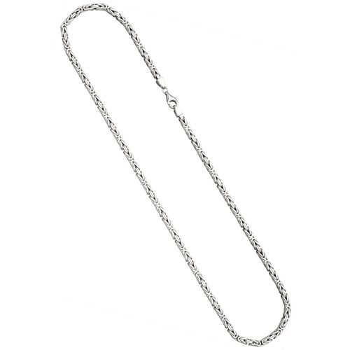 Kette ohne Anhänger JOBO, silber (silber 925), Halsketten, Damen, Silber 925 (Sterlingsilber), L: 60cm, Königskette, Königskette 925 Silber 3,9 mm 60 cm