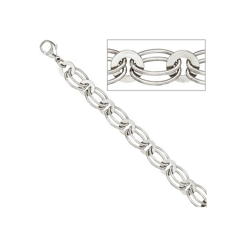 Silberarmband JOBO, silber (silber 925), Armbänder, Damen, Silber 925 (Sterlingsilber), 925 Silber 19 cm