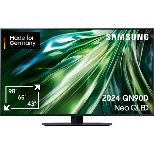 SAMSUNG QLED-Fernseher, Neural Quantum 4K AI Gen2 Prozessor, bis zu 144Hz, F (A-G), Fernseher, schwarz (titanschwarz), 43