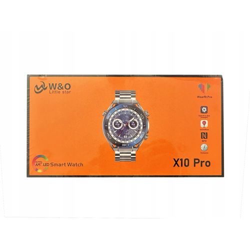 SmartWatch X10 PRO METAL PL Menü NFC Anrufe 1,55