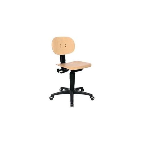 Topstar Arbeitsdrehstuhl mit Rollen Buche Sitz-H. 420-550 mm mit Kontaktrückenlehne