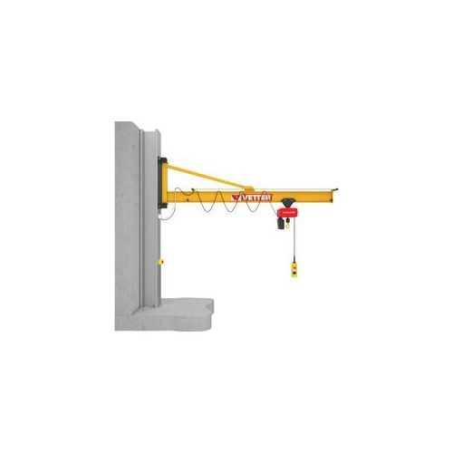 Vetter Wandschwenkkran PRAKTIKUS + Standard-Lagerkonsole + Elektrokettenzug 125kg, 3,0m