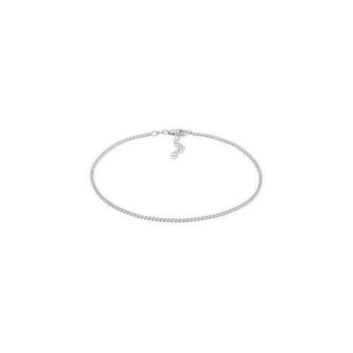 Elli - Elli Fußschmuck Panzer Kette Basic Zeitlos 925 Silber Fußketten Damen