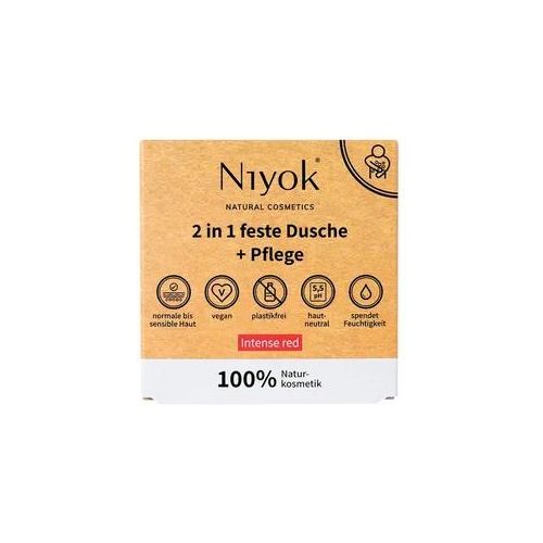 Niyok - 2in1 feste Dusche+Pflege - Intense red Duschgel 80 g