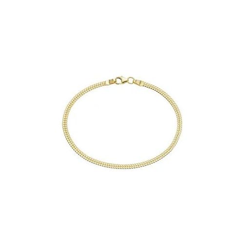 Luigi Merano - Armband Bismarckkette, massiv, Gold 585 Armbänder & Armreife Gold Damen