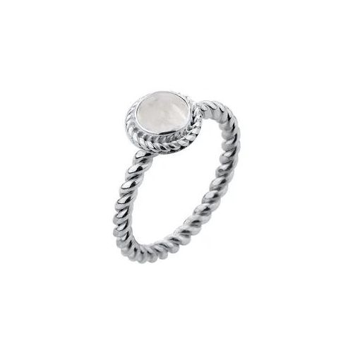 Nenalina - Nenalina Ring Mondstein Geburtsstein Juni Boho Trend 925 Silber Ringe Damen