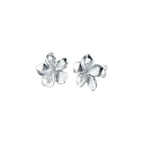 Elli - Frangipani Blüte Blume Blüte 925 Silber Ohrringe Damen