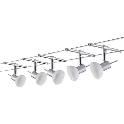 Paulmann Sheela 94136 Seil-Basissystem GU5.3 50 W LED Chrom (matt), Opal