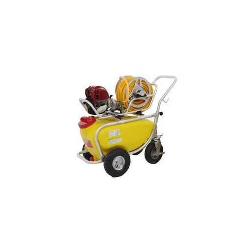 Benzin Membranpumpe GeoTech SP 550 4S aus Aluminium mit Wagen - Viertaktmotor