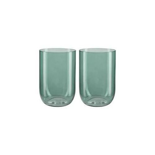 like.Villeroy & Boch Longdrinkglas , Grün , Glas , 2-teilig , 385 ml , Gläser, Trinkgläser