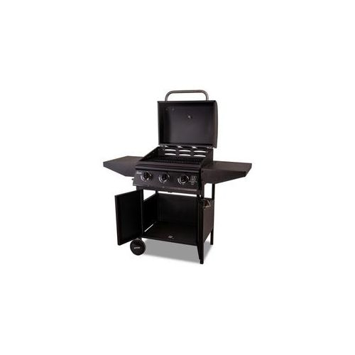 Xxxl Gasgrillwagen Alabama , Schwarz , Metall , 126x106x106 cm , mit Rädern , Grills, Gasgriller