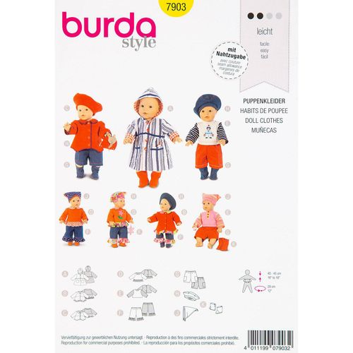 burda Schnitt 7903 "Puppenkleider"