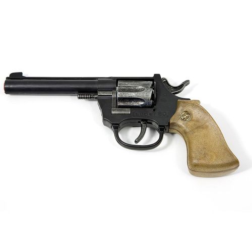 Spielzeugpistole "Cowboy", schwarz/braun, 20 cm