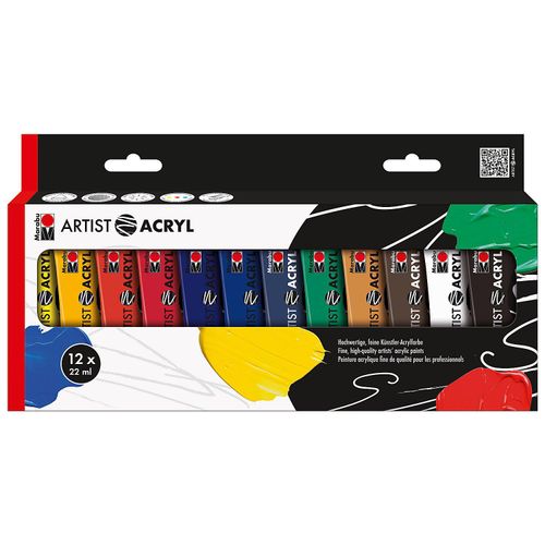 Marabu Artist Acryl, 12x 22 ml Image