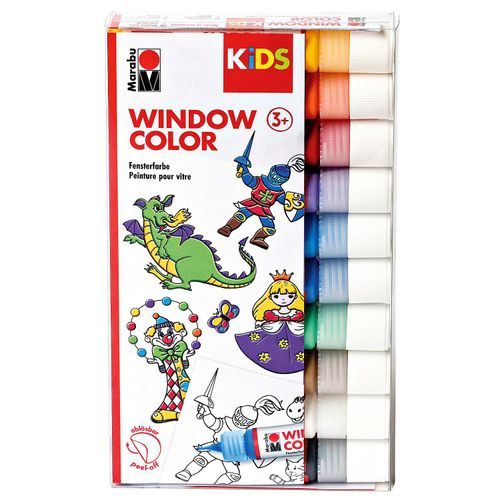 Marabu KiDS Window Color, 10x 25 ml