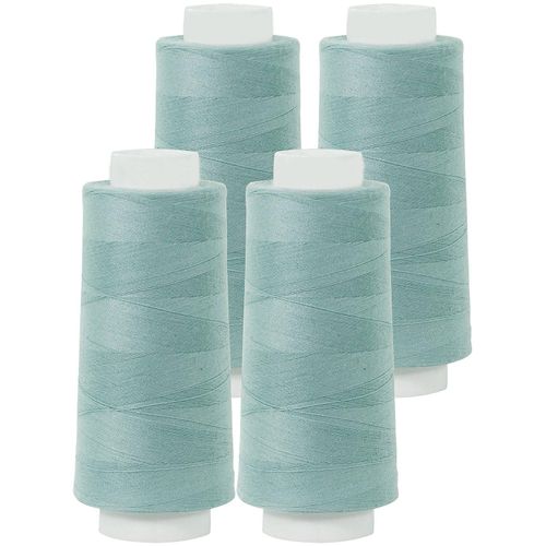 buttinette Overlockgarn im 4er-Pack, Stärke 120, 2500m-Spule, mint