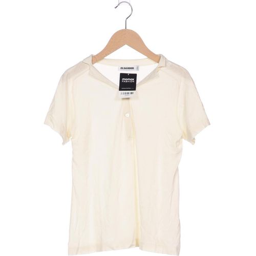 Jil Sander Damen Poloshirt, cremeweiß, Gr. 36