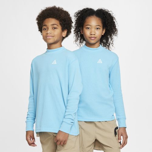 Nike ACG Dri-FIT top met wafelpatroon en lange mouwen voor kids - Blauw