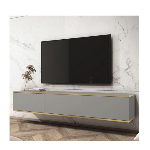 TV-Ständer REFUGIO - 175 cm, grau