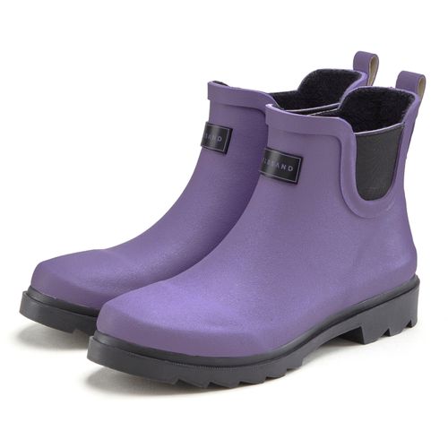 Gummistiefelette ELBSAND Gr. 41, lila Damen Schuhe aus wasserdichtem Material, Gummistiefel, Boots, Schlupfstiefel VEGAN