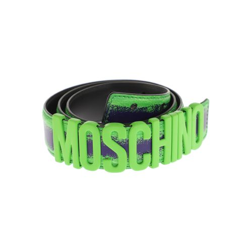 Moschino Herren Gürtel, grün, Gr. 90