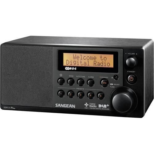 Sangean DDR-31+ Tischradio DAB+, UKW AUX Schwarz