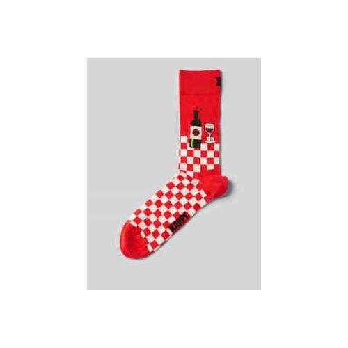 Socken mit Label-Print Modell 'PUPPY'