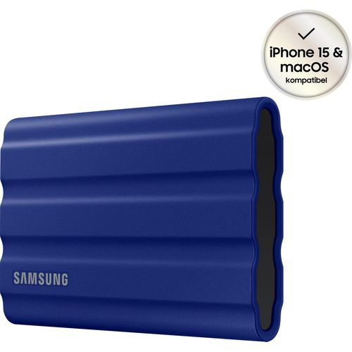 SAMSUNG externe SSD "T7 Shield" Festplatten Gr. 2 TB, blau