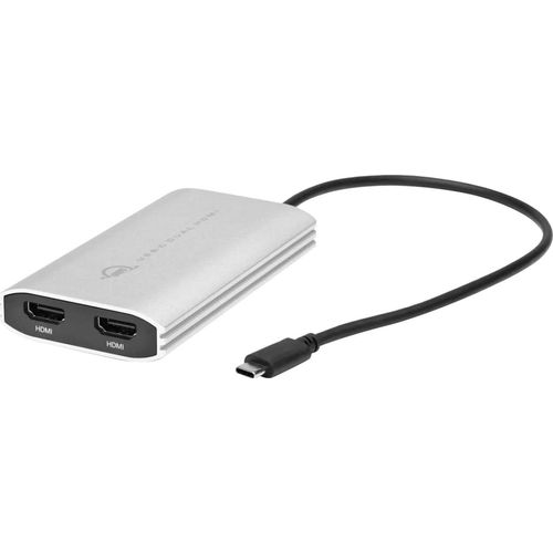 OWC Laptop-Dockingstation "USB-C to Dual HDMI 4K Display Adapter" Dockingstationen grau