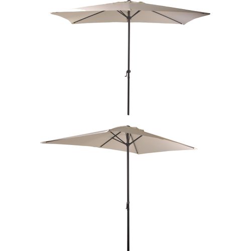 Sonnenschirm GARDEN PLEASURE, beige (creme), Bezug: 100% Polyester, Standschirme, Sonnenschirm, 250 ×145 cm