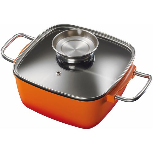 Bräter KING Töpfe Gr. 2,5 l + Höhe 9,5cm, orange Induktion