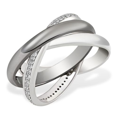 Silberring GOLDMAID Fingerringe Gr. 17, Silber 925 (Sterlingsilber), silberfarben Damen