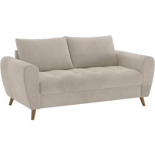 2,5-Sitzer HOME AFFAIRE "Blackburn II" Sofas Gr. B/H/T: 180cm x 71cm x 90cm, Soft clean, beige (novaclean avanti 6 taupe) Mit Kaltschaumpolsterung bis 140 kg belastbar