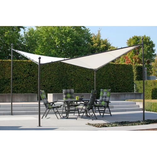 Gartentisch SIEGER Tische Gr. B/H/T: 90cm x 72cm x 150cm, grau (metallfarben, metallfarben, anthrazit)