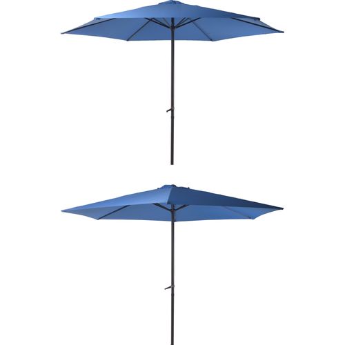 Sonnenschirm GARDEN PLEASURE, blau, Bezug: 100% Polyester, Standschirme, Ø 300 cm, blau