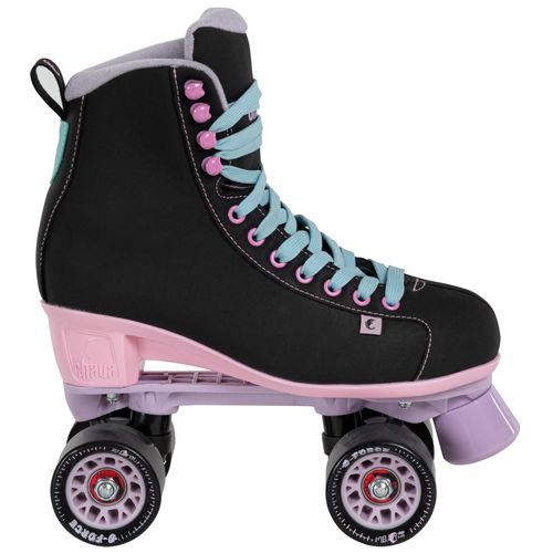 Rollschuhe CHAYA "Melrose Black Pink" Inlineskates_Rollschuhe_Schlittschuhe Gr. 38, bunt (rosa, schwarz, türkis) Kinder