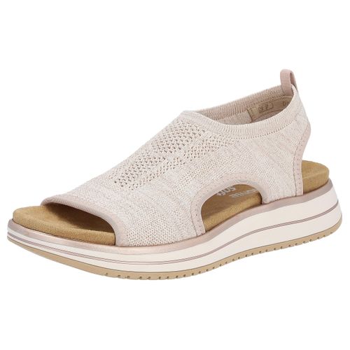 Sandale REMONTE Gr. 38, rosa (rosé) Damen Schuhe Sommerschuh, Sandalette, Keilabsatz, mit offener Ferse